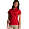 Charles River Women's Red Classic Wicking Polo