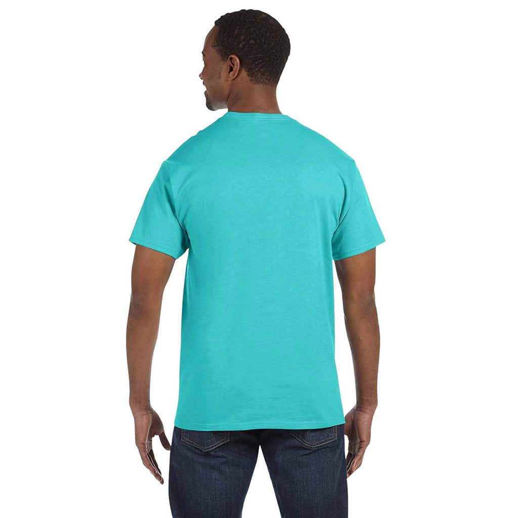 Jerzees Men's Scuba Blue 5.6 Oz Dri-Power Active T-Shirt