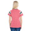 Augusta Sportswear Women's Red/Slate/White Fanatic Short-Sleeve T-Shirt