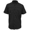 BAW Men's Black Short Sleeve Fishing Shirt