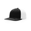 Richardson Black/White Lifestyle Structured Twill Back Trucker Hat