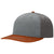 Richardson Heather/Grey/Charcoal/Dark/Orange Tri Lifestyle Structured Twill Back Trucker Hat