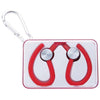 Good Value Red BT Earbuds in Plastic Case with Carabiner