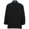Edwards Men's Black 10 Button Long Sleeve Chef Coat