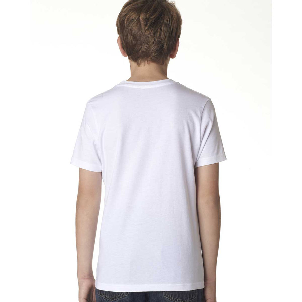 Next Level Boy's White Premium Short-Sleeve Crew Tee