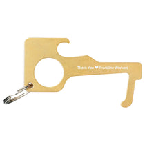 Leed's Brass No Contact Keychain