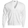 Edwards Men's White V-Neck Button Acrylic Cardigan