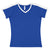 LAT Women's Royal/White Soccer Ringer Fine Jersey T-Shirt