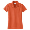 Nike Women's Orange Dri-FIT Short Sleeve Micro Pique Polo