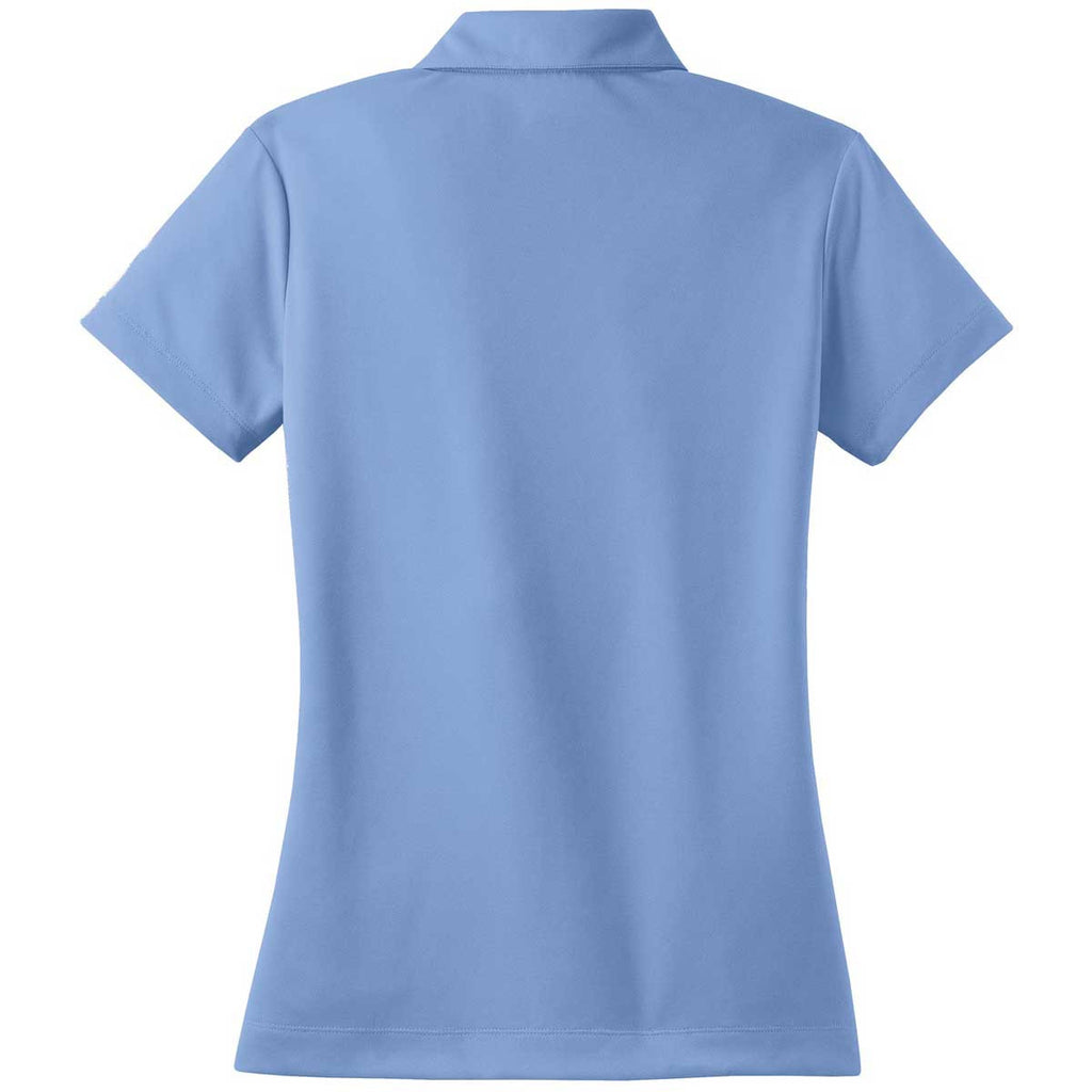 Nike Women's Light Blue Dri-FIT Short Sleeve Micro Pique Polo