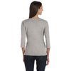 LAT Women's Heather Three-Quarter Sleeve Premium Jersey T-Shirt