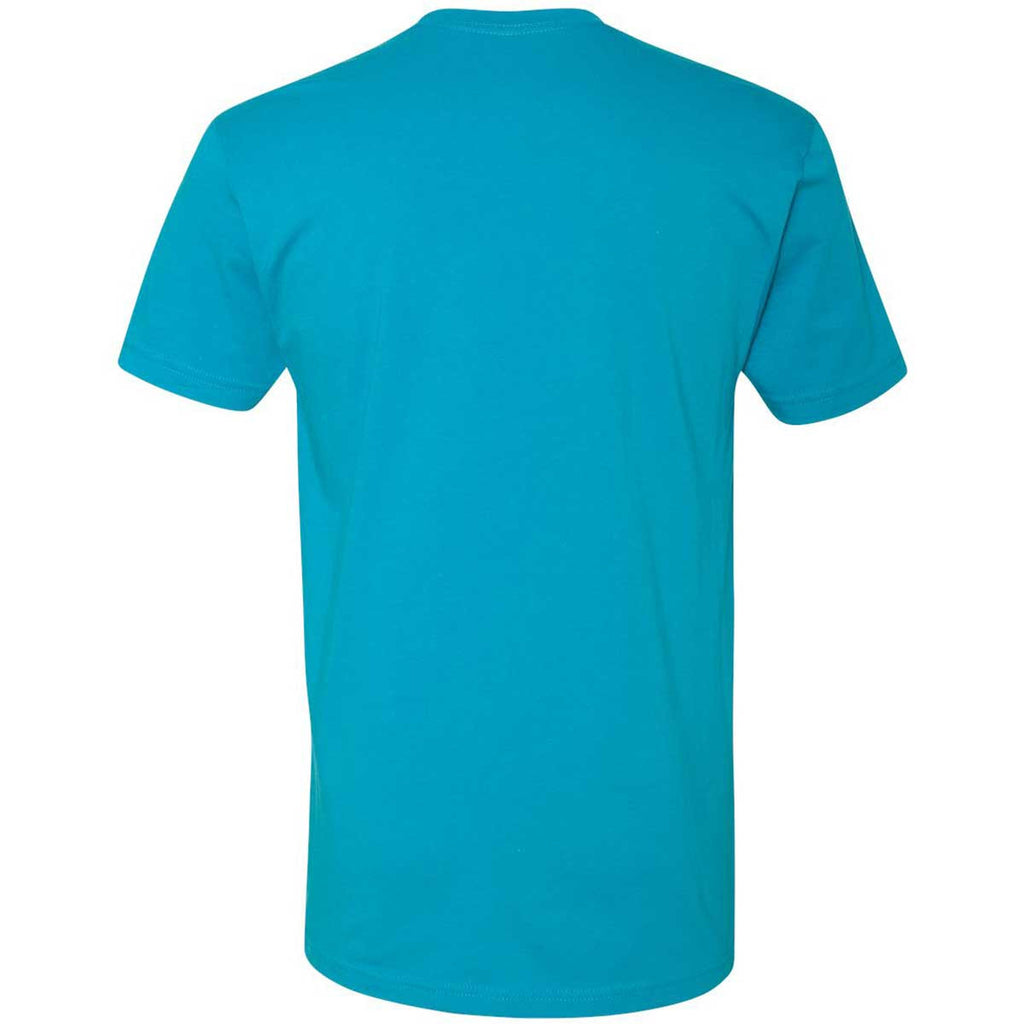 Next Level Men's Turquoise Premium Fitted Short-Sleeve Crew