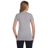 LAT Women's Heather Junior Fit Fine Jersey T-Shirt