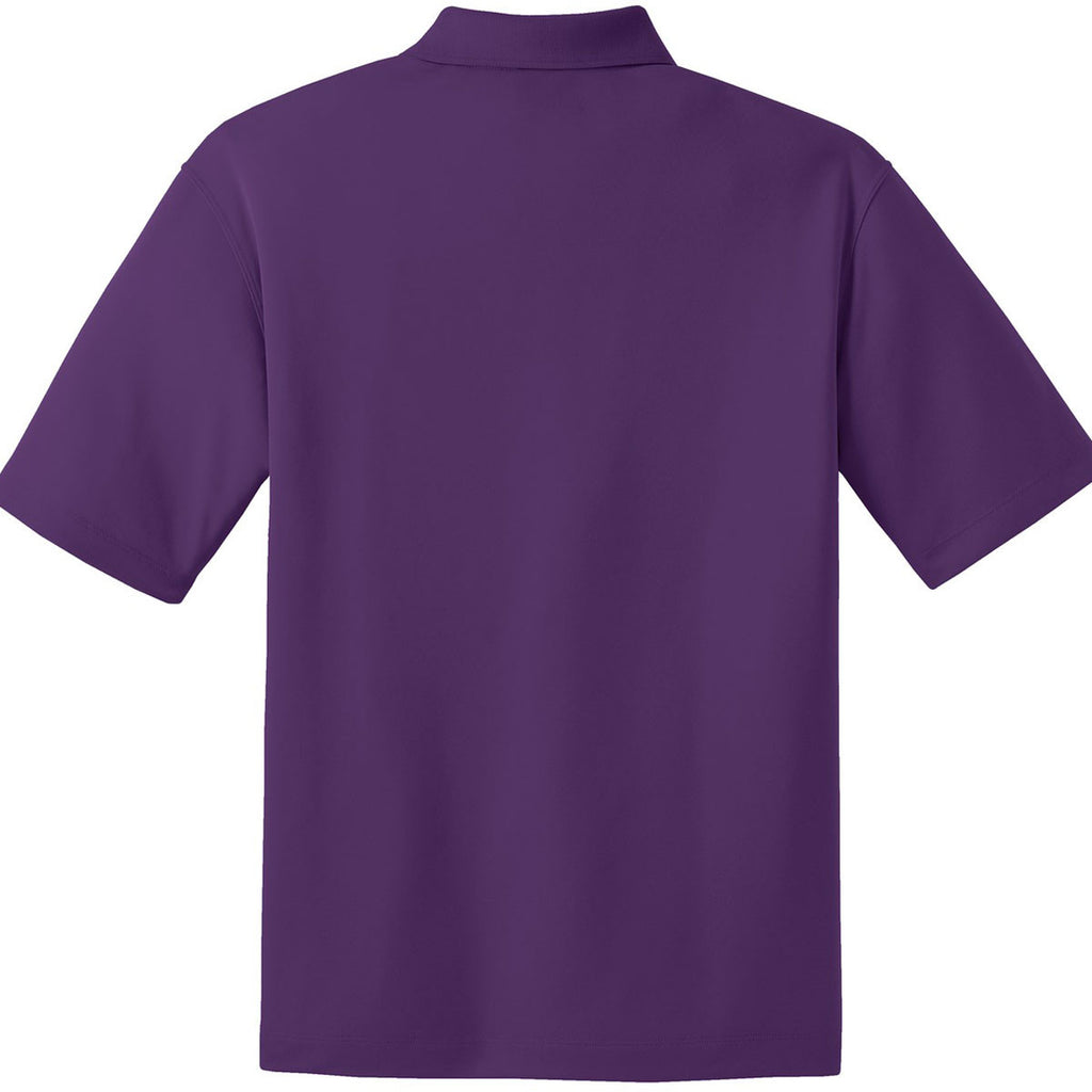 Nike Men's Purple Dri-FIT Short Sleeve Micro Pique Polo