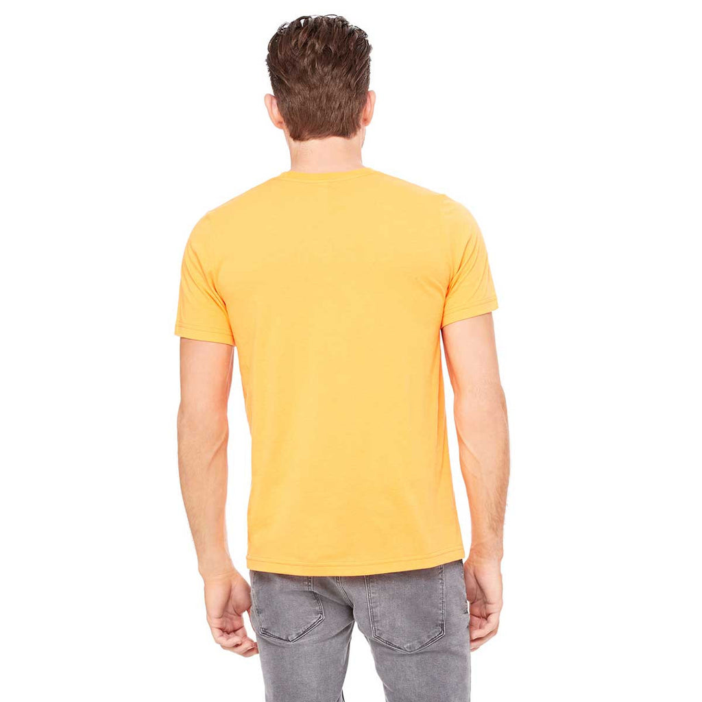 Bella + Canvas Unisex Neon Orange Poly-Cotton Short Sleeve T-Shirt