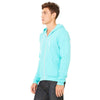 Bella + Canvas Unisex Teal Full-Zip Hoodie