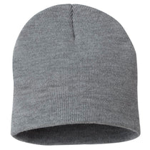 Bayside Dark Ash USA-Made 8.5 Inch Knit Beanie