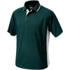 Charles River Men's Forest/White Color Blocked Wicking Polo