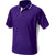Charles River Men's Purple/White Color Blocked Wicking Polo