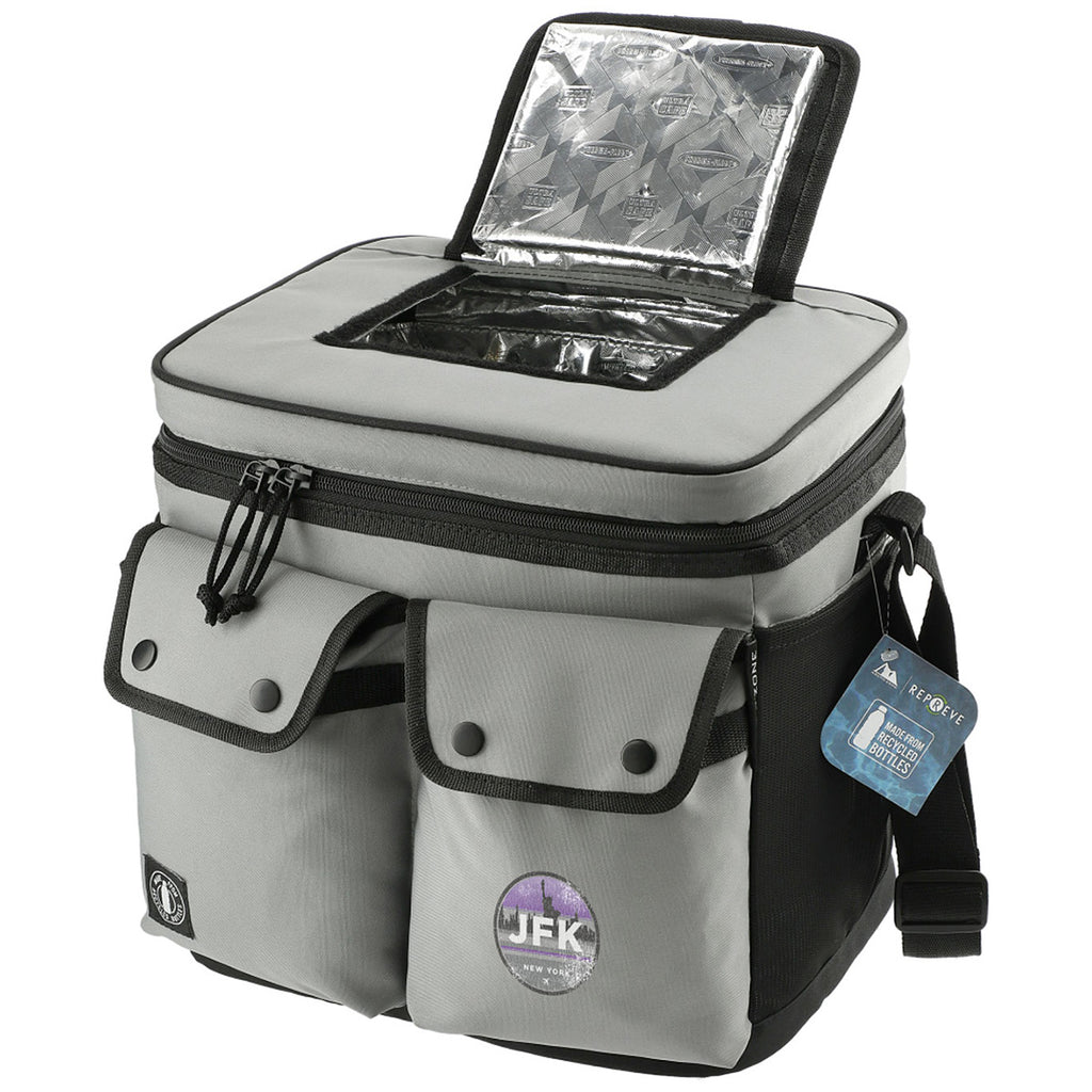 Arctic Zone Grey Repreve 24 Can Double Pocket Cooler