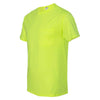 Fruit of the Loom Men's Safety Green HD Cotton T-Shirt with a Pocket