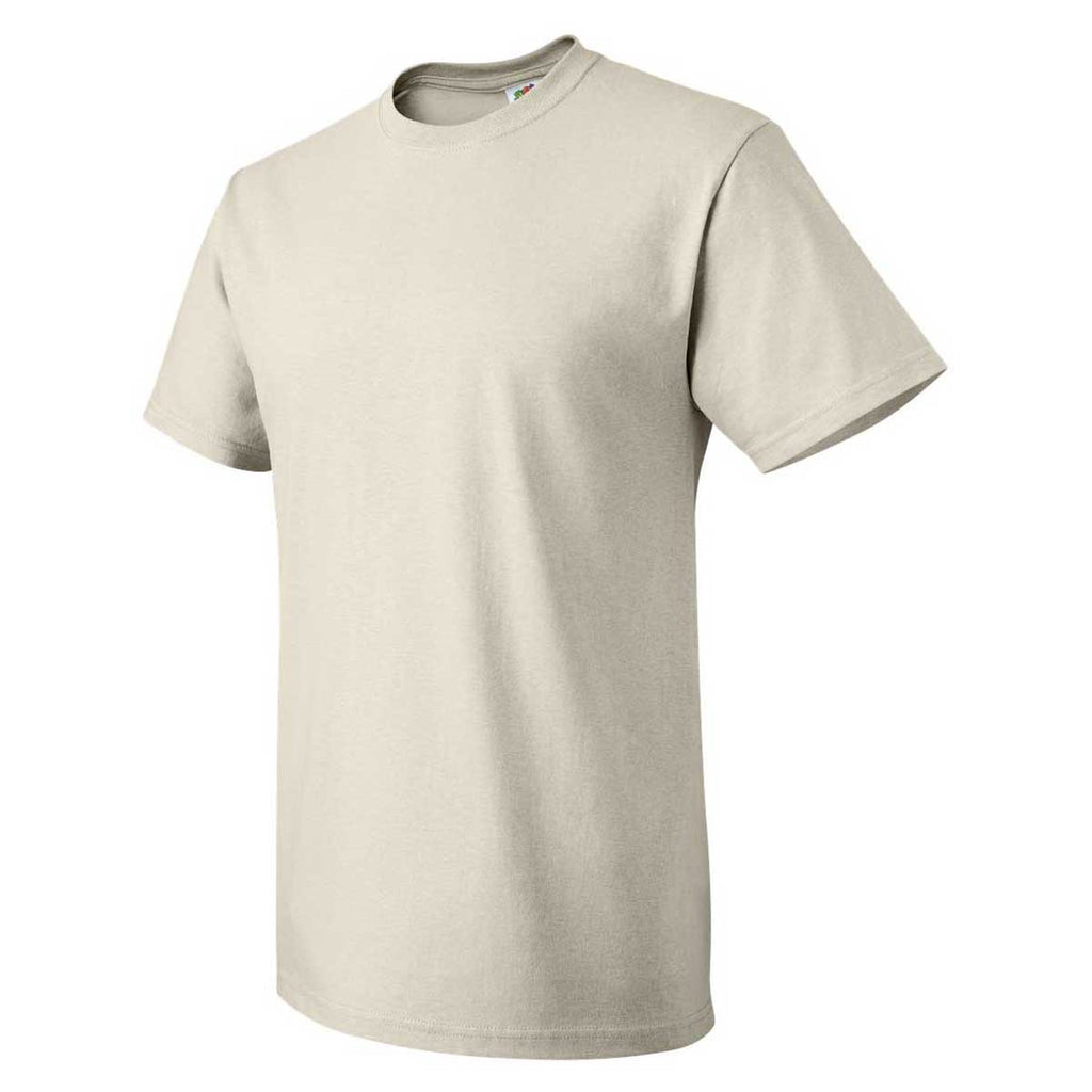 Fruit of the Loom Men's Natural HD Cotton Short Sleeve T-Shirt