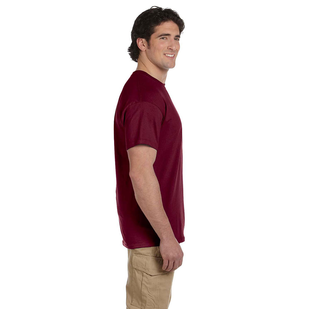 Fruit of the Loom Men's Maroon 5 oz. HD Cotton T-Shirt