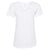 Next Level Women's White Fine Jersey Relaxed V T-Shirt
