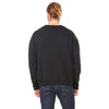 Bella + Canvas Unisex Black Drop Shoulder Fleece Sweatshirt
