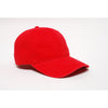 Pacific Headwear Red Buckle Strap Adjustable Bio-Washed Cap