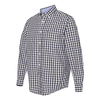 Tommy Hilfiger Men's Peacoat Stall Check Long Sleeve Plaid Shirt