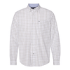 Tommy Hilfiger Men's Bright White Stall Check Long Sleeve Plaid Shirt