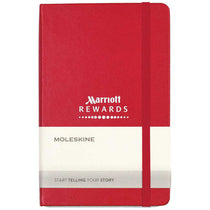 Moleskine Scarlet Red Hard Cover Ruled Medium Notebook (4.5