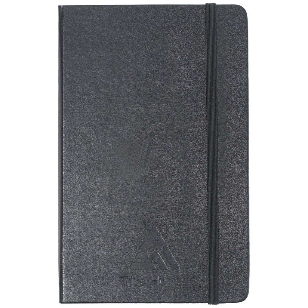 Moleskine Black Hard Cover Squared Large Notebook (5" x 8.25")