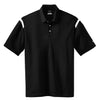Nike Men's Black/White Dri-FIT Short Sleeve Shoulder Stripe Polo