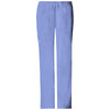 Cherokee Workwear Women's Ceil Blue Premium Core Stretch Mid-Rise Drawstring Cargo Pant