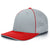 Pacific Headwear Silver/Red Universal Fitted Trucker Mesh Cap