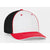 Pacific Headwear White/Red/Black Universal Fitted Trucker Mesh Cap
