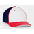 Pacific Headwear White/Navy/Red Universal Fitted Trucker Mesh Cap