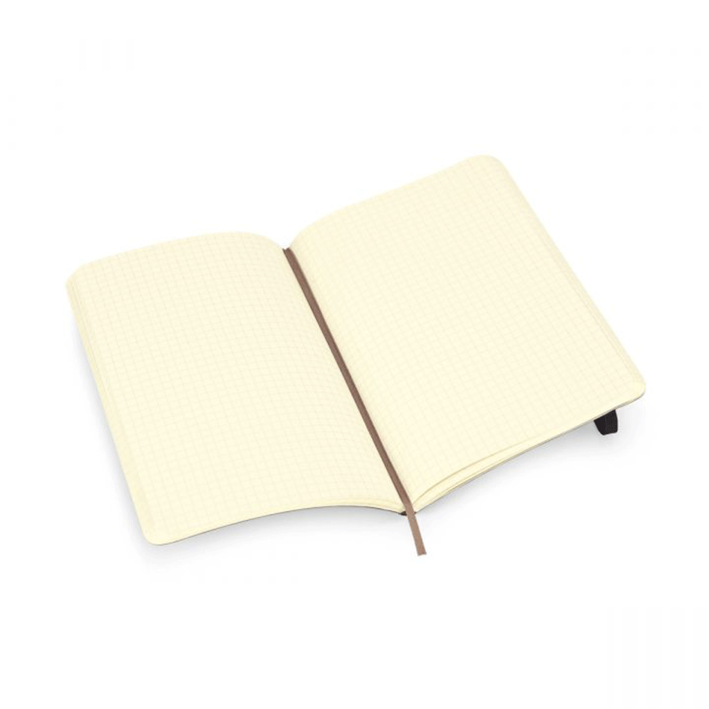 Moleskine Black Soft Cover Squared Large Notebook (5" x 8.25")