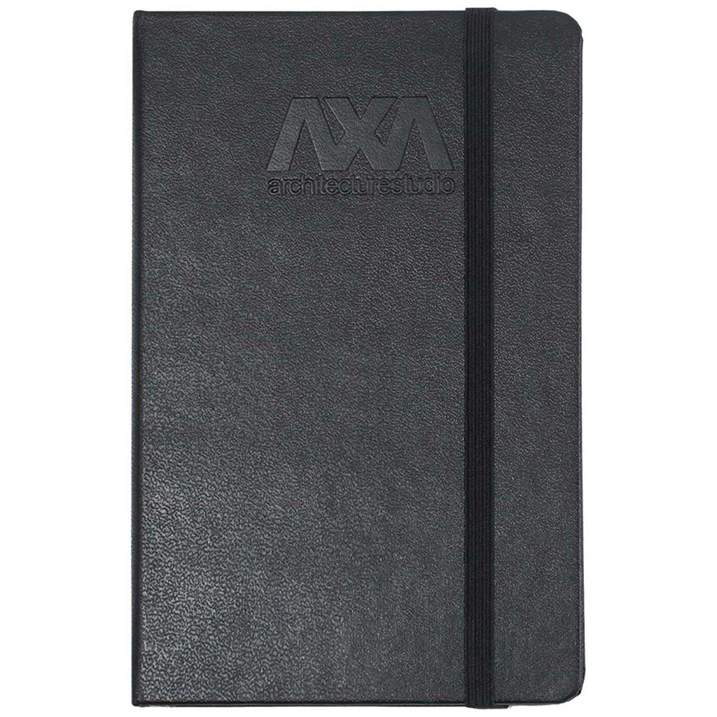 Moleskine Black Hard Cover Squared Pocket Notebook (3.5" x 5.5")