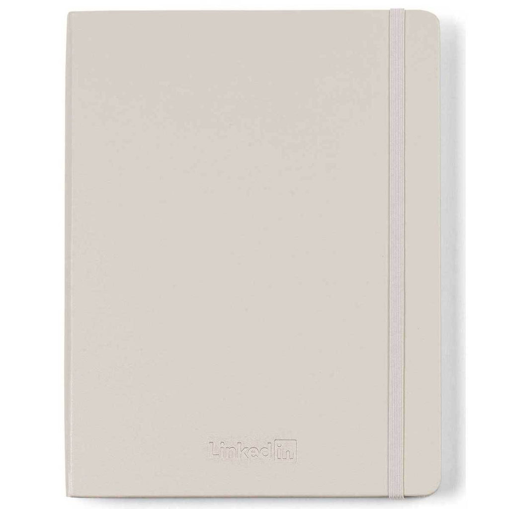 MerchPerks Moleskine Pearl Grey Hard Cover Ruled X-Large Professional Notebook