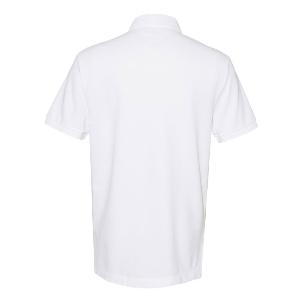 Tommy Hilfiger Men's Bright White Classic Fit Ivy Pique Sport Shirt