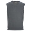 Edwards Men's Steel Grey V-Neck Cotton Blend Sweater Vest