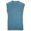 Edwards Men's Slate Blue V-Neck Cotton Blend Sweater Vest