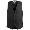 Edwards Men's Black Swirl Brocade Vest