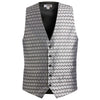 Edwards Men's Silver Swirl Brocade Vest