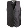 Edwards Men's Black Grid Brocade Vest