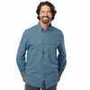 Dri Duck Men's Slate Blue Crossroads Woven Shirt