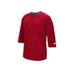 adidas Men's Power Red Climalite Fielder's Choice 3/4 Sleeve Henley